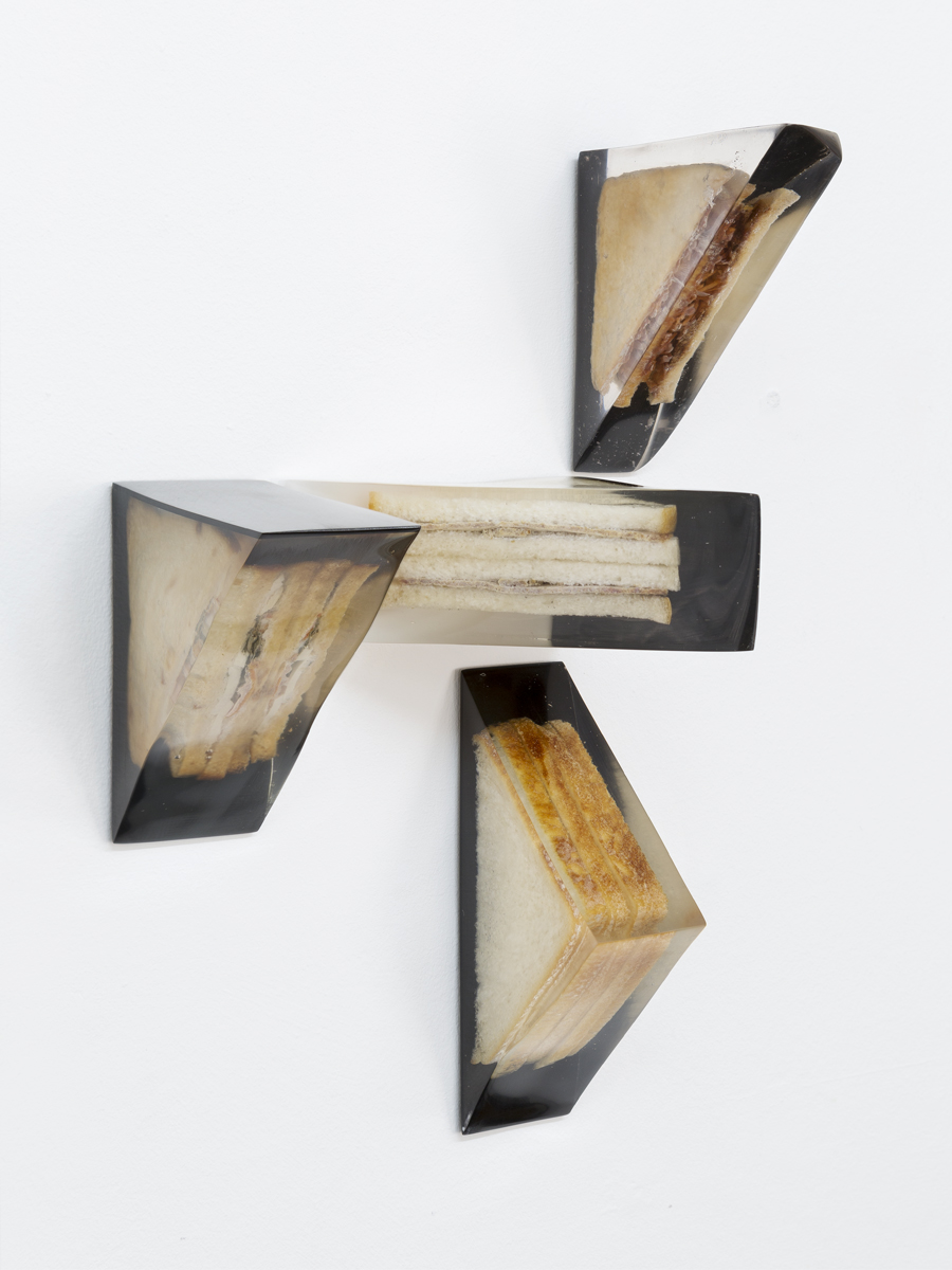 Sandwich, pizza, resin, sculpture, art, contemporary art, Alex Frost, Artist, Salford, Coventry, London, Glasgow